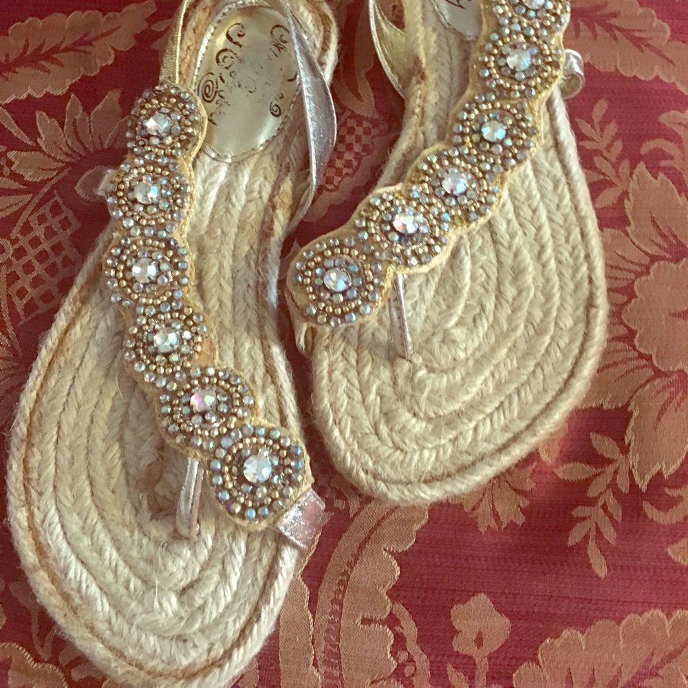 Naughty Monkey Sandals Size 6. Worn twice!